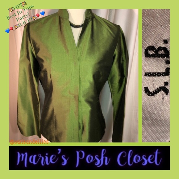 Lustrous 💯% Silk Top HP! Best In Tops 8/8! - Picture 1 of 7